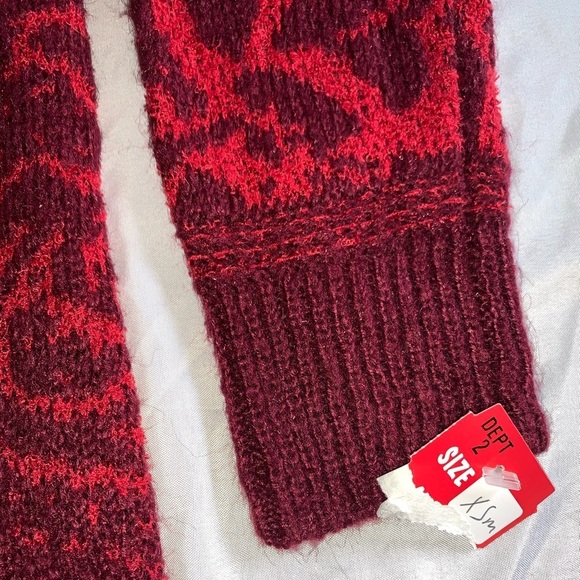 NEW Knox Rose Floral Red/Burgundy Cardigan - Picture 5 of 5